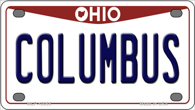 Columbus Ohio Novelty Mini Metal License Plate Tag