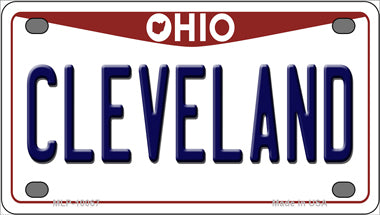 Cleveland Ohio Novelty Mini Metal License Plate Tag