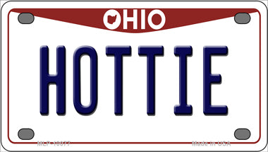 Hottie Ohio Novelty Mini Metal License Plate Tag