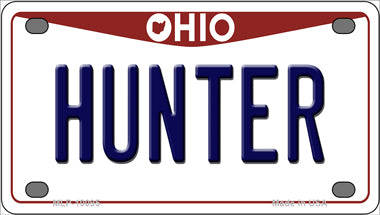 Hunter Ohio Novelty Mini Metal License Plate Tag
