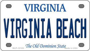 Virginia Beach Virginia Novelty Mini Metal License Plate Tag