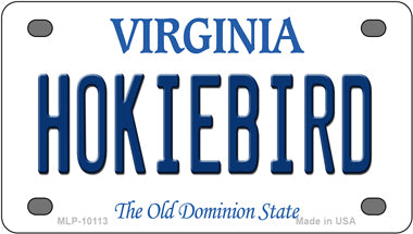 Hokiebird Virginia Novelty Mini Metal License Plate Tag