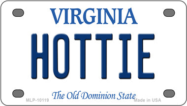 Hottie Virginia Novelty Mini Metal License Plate Tag