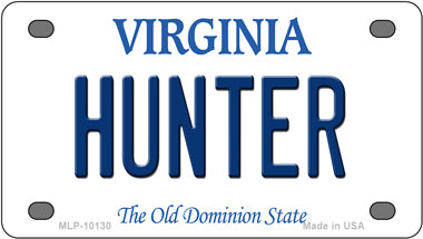 Hunter Virginia Novelty Mini Metal License Plate Tag