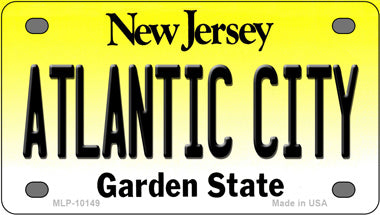 Atlantic City New Jersey Novelty Mini Metal License Plate Tag