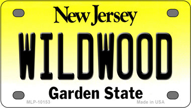 Wildwood New Jersey Novelty Mini Metal License Plate Tag