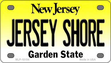 Jersey Shore New Jersey Novelty Mini Metal License Plate Tag