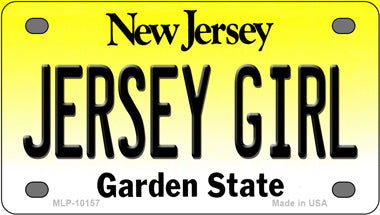 Jersey Girl New Jersey Novelty Mini Metal License Plate Tag