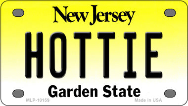 Hottie New Jersey Novelty Mini Metal License Plate Tag