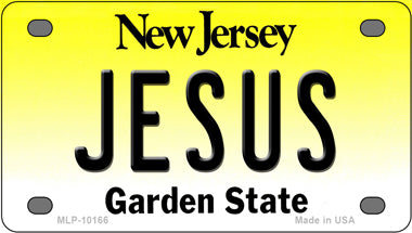 Jesus New Jersey Novelty Mini Metal License Plate Tag