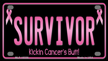 Survivor Novelty Mini Metal License Plate Tag