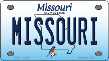Missouri MO Novelty Mini Metal License Plate Tag