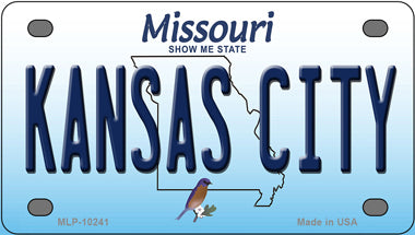 Kansas City Missouri Novelty Mini Metal License Plate Tag