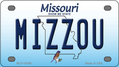 Mizzou Missouri Novelty Mini Metal License Plate Tag