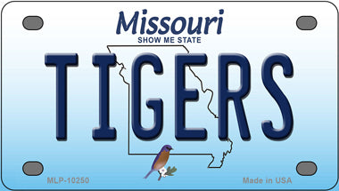 Tigers Missouri Novelty Mini Metal License Plate Tag