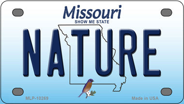 Nature Missouri Novelty Mini Metal License Plate Tag