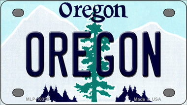 Oregon OR Novelty Mini Metal License Plate Tag