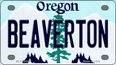 Beaverton Oregon Novelty Mini Metal License Plate Tag