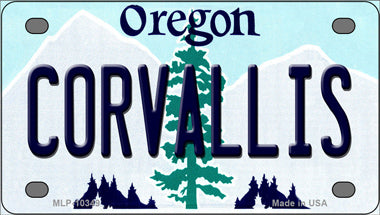 Corvallis Oregon Novelty Mini Metal License Plate Tag