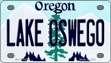 Lake Oswego Oregon Novelty Mini Metal License Plate Tag