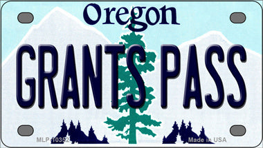 Grants Pass Oregon Novelty Mini Metal License Plate Tag