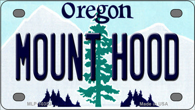 Mount Hood Oregon Novelty Mini Metal License Plate Tag