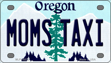 Moms Taxi Oregon Novelty Mini Metal License Plate Tag