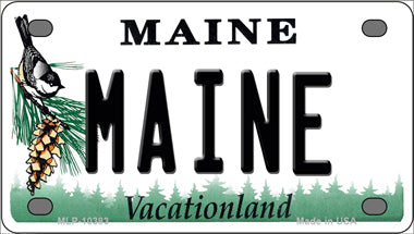 Maine ME Novelty Mini Metal License Plate Tag