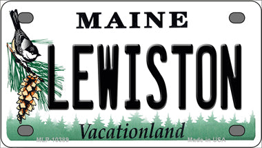 Lewiston Maine Novelty Mini Metal License Plate Tag