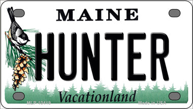 Hunter Maine Novelty Mini Metal License Plate Tag