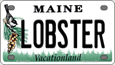 Lobster Maine Novelty Mini Metal License Plate Tag