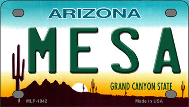 Mesa Arizona Novelty Mini Metal License Plate Tag