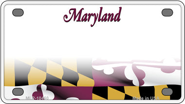 Maryland Blank Novelty Mini Metal License Plate Tag