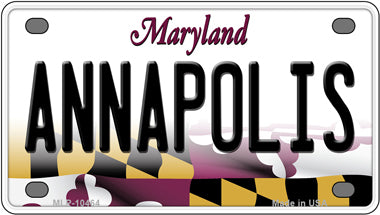 Annapolis Maryland Novelty Mini Metal License Plate Tag