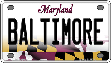 Baltimore Maryland Novelty Mini Metal License Plate Tag