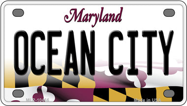 Ocean City Maryland Novelty Mini Metal License Plate Tag