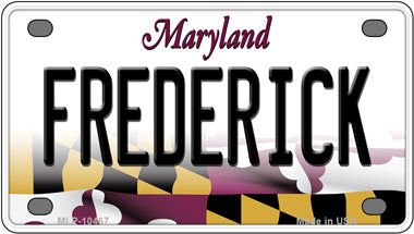 Frederick Maryland Novelty Mini Metal License Plate Tag