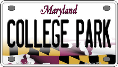 College Park Maryland Novelty Mini Metal License Plate Tag