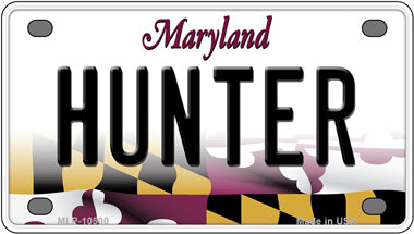 Hunter Maryland Novelty Mini Metal License Plate Tag
