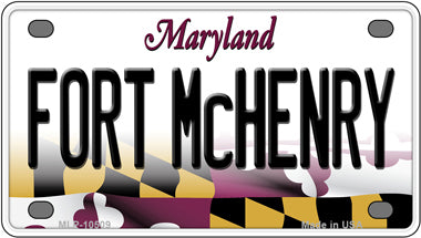 Fort McHenry Maryland Novelty Mini Metal License Plate Tag