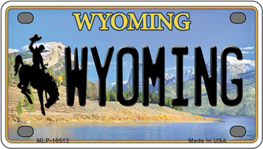 Wyoming WY Novelty Mini Metal License Plate Tag