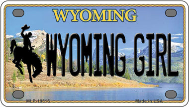 Wyoming Girl WY Novelty Mini Metal License Plate Tag