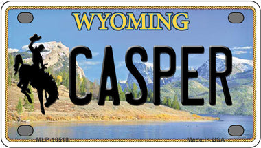 Casper Wyoming Novelty Mini Metal License Plate Tag