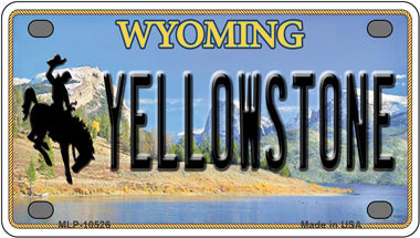 Yellowstone Wyoming Novelty Mini Metal License Plate Tag