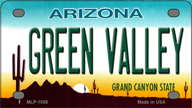 Green Valley Arizona Novelty Mini Metal License Plate Tag