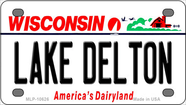 Lake Dalton Wisconsin Novelty Mini Metal License Plate Tag