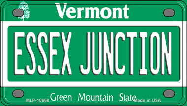 Essex Junction Vermont Novelty Mini Metal License Plate Tag
