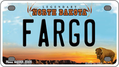Fargo North Dakota Novelty Mini Metal License Plate Tag