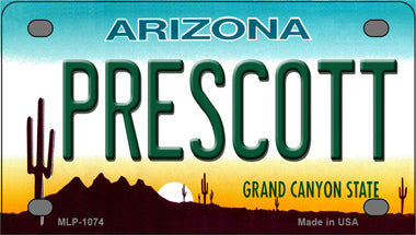 Prescott Arizona Novelty Mini Metal License Plate Tag