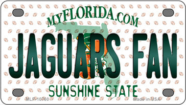 Jaguars Fan Florida Novelty Mini Metal License Plate Tag